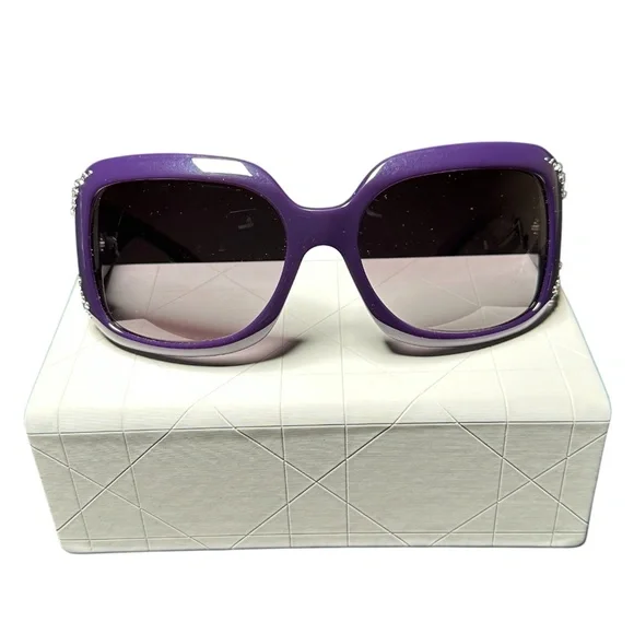 Dior Ondine Crystal Embellished Sunglasses with Case and Box - Brand New - Picture 8 of 13